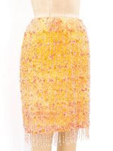 Oscar de la Renta Beaded Fringe Ensemble Suit arcadeshops.com