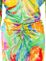 Leonard Paris Abstract Print Jersey Dress Dress arcadeshops.com