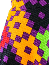 1970's Lanvin Geometric Print One Shoulder Dress Dress arcadeshops.com