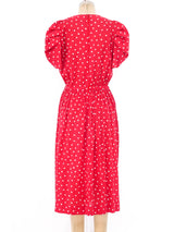 Jean Patou Dotted Red Dress Dress arcadeshops.com