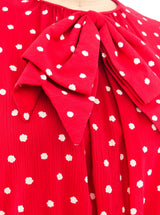 Jean Patou Dotted Red Dress Dress arcadeshops.com