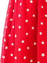 Jean Patou Dotted Red Dress Dress arcadeshops.com