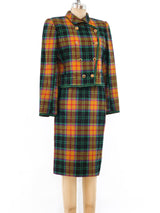 Ungaro Metallic Check Skirt Suit Suit arcadeshops.com