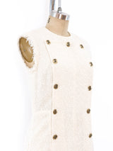 Sonia Rykiel Military Inspired Tweed Dress Dress arcadeshops.com