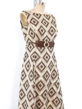 Diamond Brocade Sleeveless Maxi Dress Dress arcadeshops.com