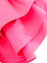 Pink Ruffled Cropped Jacket Jacket arcadeshops.com