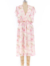Pastel Silk Floral Dress Dress arcadeshops.com