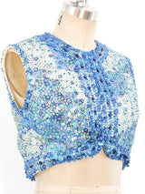 Floral Chiffon Maxi Dress with Beaded Vest Dress arcadeshops.com