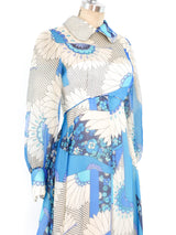 Floral Chiffon Maxi Dress with Beaded Vest Dress arcadeshops.com