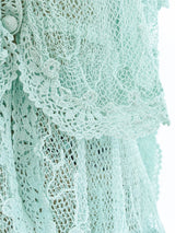 Seafoam Crochet Ruffled Ensemble Suit arcadeshops.com