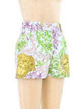 Versace Jeans Couture Barocco Printed Shorts Bottom arcadeshops.com