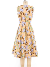 Prada Floral Fit and Flare Dress Dress arcadeshops.com