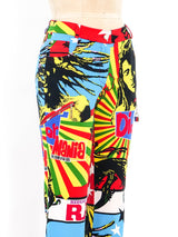 Christian Dior Rasta Print Jeans Bottom arcadeshops.com