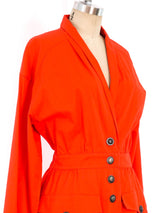 Karl Lagerfeld Orange Coat Dress Dress arcadeshops.com