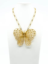 Butterfly Pendant Necklace Accessory arcadeshops.com