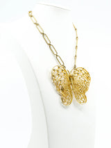 Butterfly Pendant Necklace Accessory arcadeshops.com