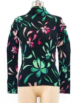 Issey Miyake Floral Pleated Top Top arcadeshops.com