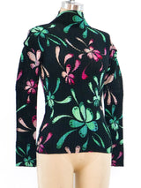 Issey Miyake Floral Pleated Top Top arcadeshops.com