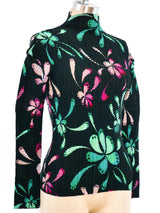 Issey Miyake Floral Pleated Top Top arcadeshops.com