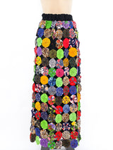 Yo Yo Patchwork Maxi Skirt Bottom arcadeshops.com