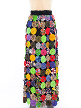 Yo Yo Patchwork Maxi Skirt Bottom arcadeshops.com