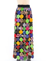 Yo Yo Patchwork Maxi Skirt Bottom arcadeshops.com