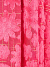 Richilene Pink Velvet Burnout Gown Dress arcadeshops.com