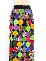 Yo Yo Patchwork Maxi Skirt Bottom arcadeshops.com