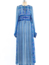 Raksha Block Printed Silk Dress Dress arcadeshops.com