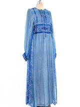 Raksha Block Printed Silk Dress Dress arcadeshops.com