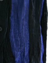 Issey Miyake Striped Pleated Shirt Top arcadeshops.com