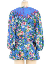 Diane Freis Floral Printed Top Top arcadeshops.com