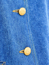 Tassel Embroidered Denim Jacket Jacket arcadeshops.com