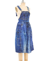 Comme des Garcons Denim Printed Jumper Dress Dress arcadeshops.com