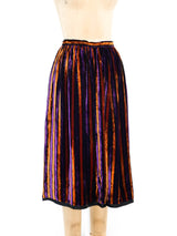 Givenchy Striped Velvet Skirt Bottom arcadeshops.com