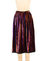 Givenchy Striped Velvet Skirt Bottom arcadeshops.com