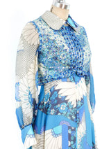 Floral Chiffon Maxi Dress with Beaded Vest Dress arcadeshops.com