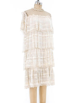 Zandra Rhodes Tiered Chiffon Dress Dress arcadeshops.com