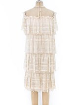 Zandra Rhodes Tiered Chiffon Dress Dress arcadeshops.com