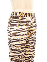 Dolce and Gabbana Animal Printed Pants Bottom arcadeshops.com