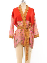 Patchwork Silk Robe Jacket arcadeshops.com