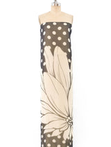 Lotus Painted Chiffon Strapless Dress Dress arcadeshops.com