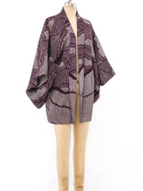 Eggplant Shibori Kimono Jacket arcadeshops.com