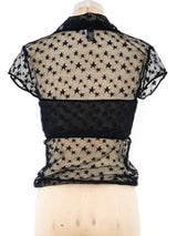 Chanel Black Star Lace Top Top arcadeshops.com