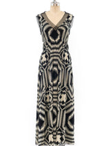 Jean Paul Gaultier Optical Print Net Tank Dress Dress arcadeshops.com