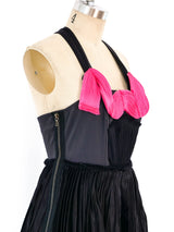 Lanvin Pleated Fuchsia Bodice Dress Dress arcadeshops.com