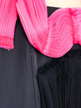 Lanvin Pleated Fuchsia Bodice Dress Dress arcadeshops.com
