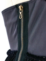 Lanvin Pleated Fuchsia Bodice Dress Dress arcadeshops.com