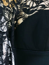 Galanos Lace Trimmed Bustier Gown Dress arcadeshops.com