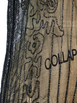 1920's Bead Embellished Silk Chiffon Dress Dress arcadeshops.com